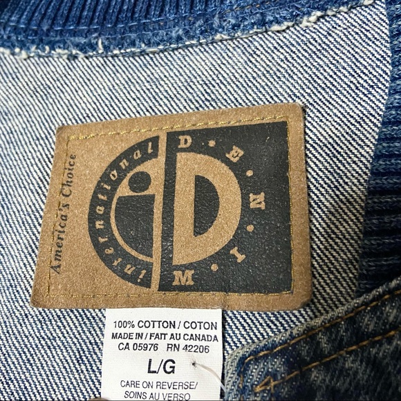 Vtg International Denim Rare Painted Eagle Jacket - Picture 7 of 9